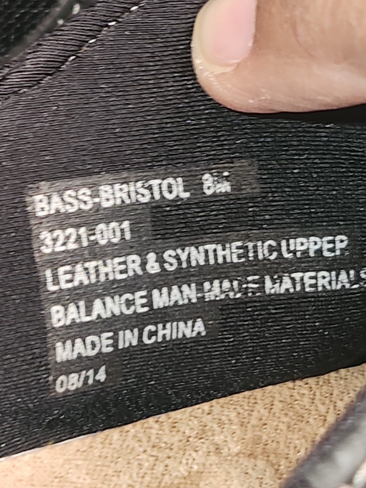 GH Bass & Comp «Bristol» Leather/Synthetic Upper Sneakers Black Women’s Sz 8 Med