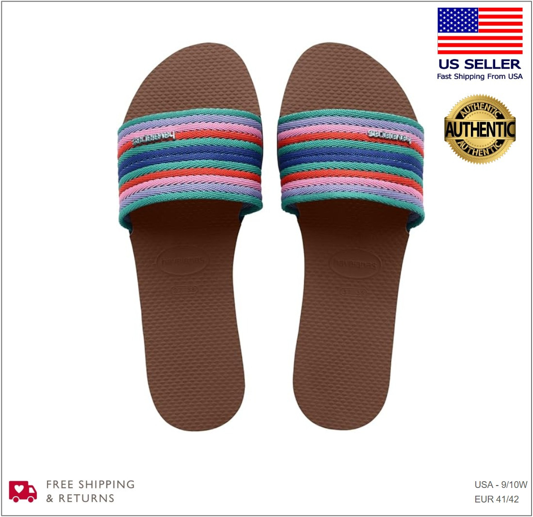 Havaianas Women’s You Malta Mix Sandals | Rust Multicolor Rainbow | USA 9/10W