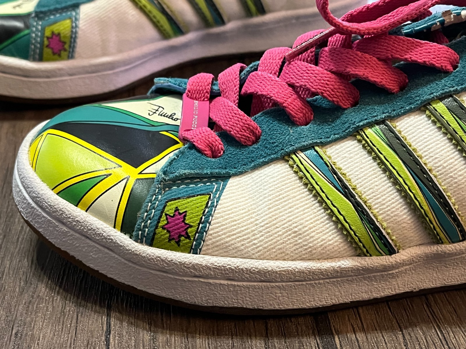 Adidas x Emilio Pucci Superstar Adicolor G3 Green Series Sneakers Shoes W 7.5