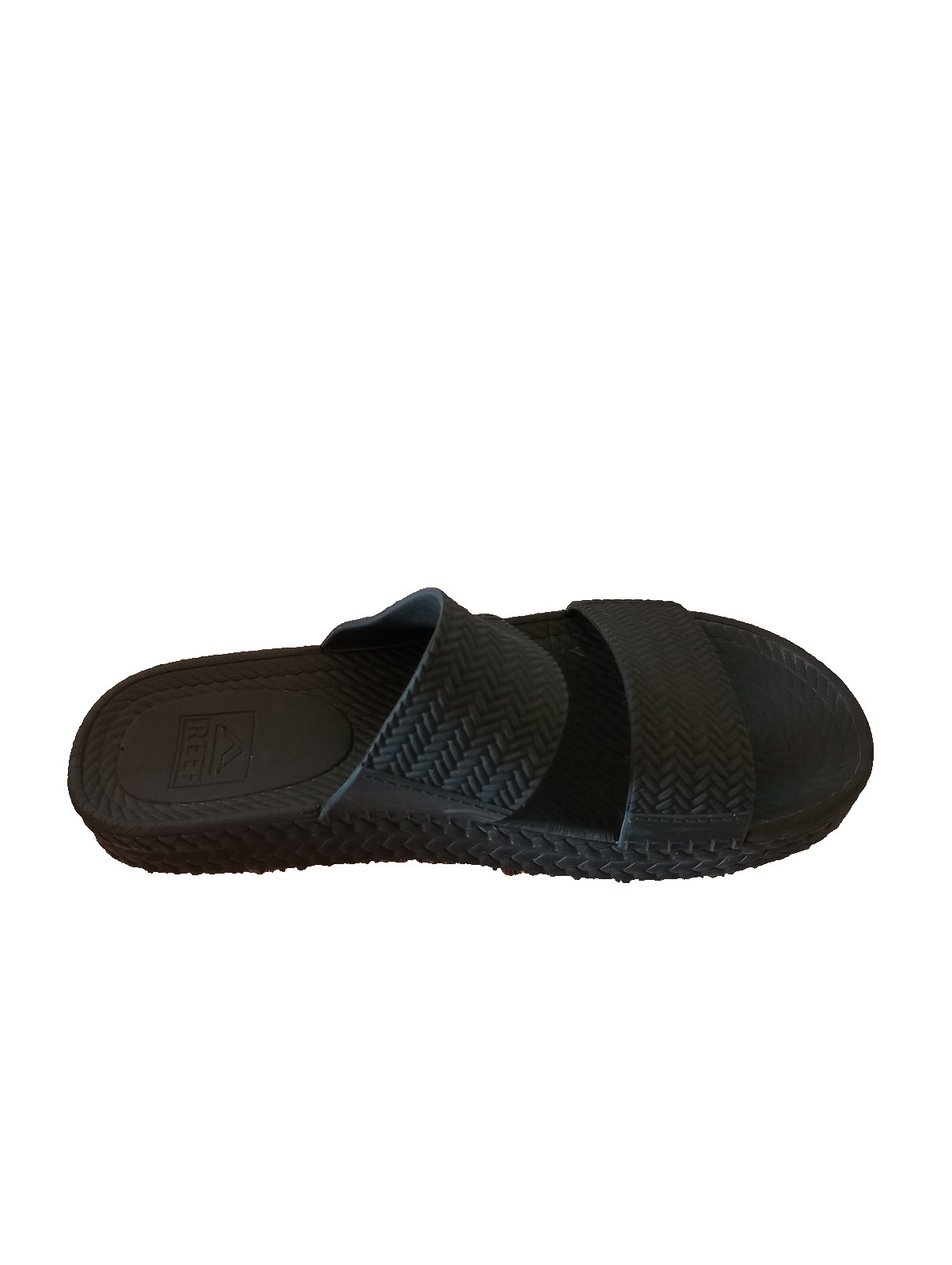 REEF Women’s Water Vista Black Slide Platform Slides Sandals Size 7 Beach Ocean