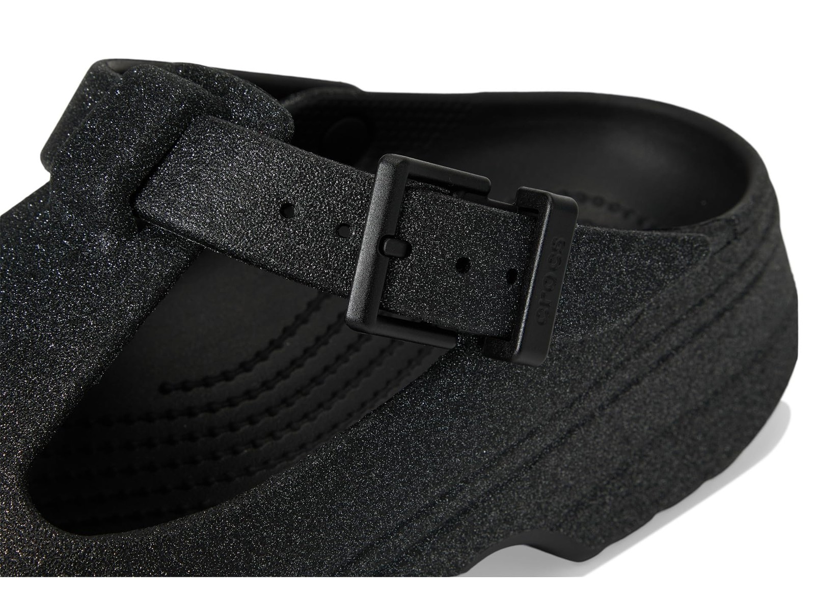Crocs Unisex-Adult Classic Mary Jane Clogs, Mary Janes for Women Black Glitter