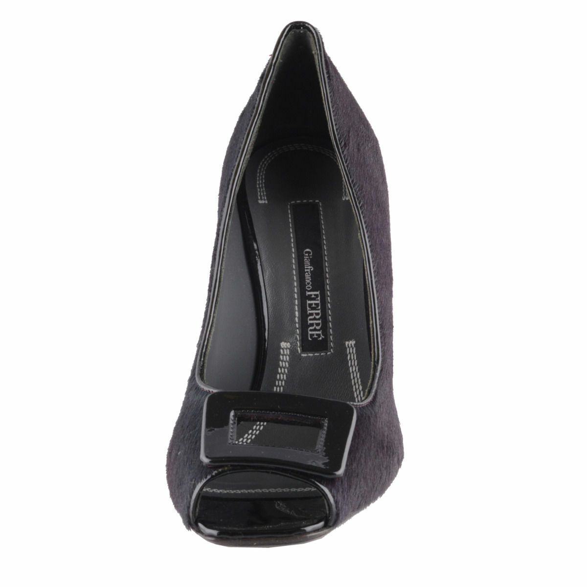 Gianfranco Ferre Women’s Black Pony Hair High Heel Pumps Shoes US 6 IT 36