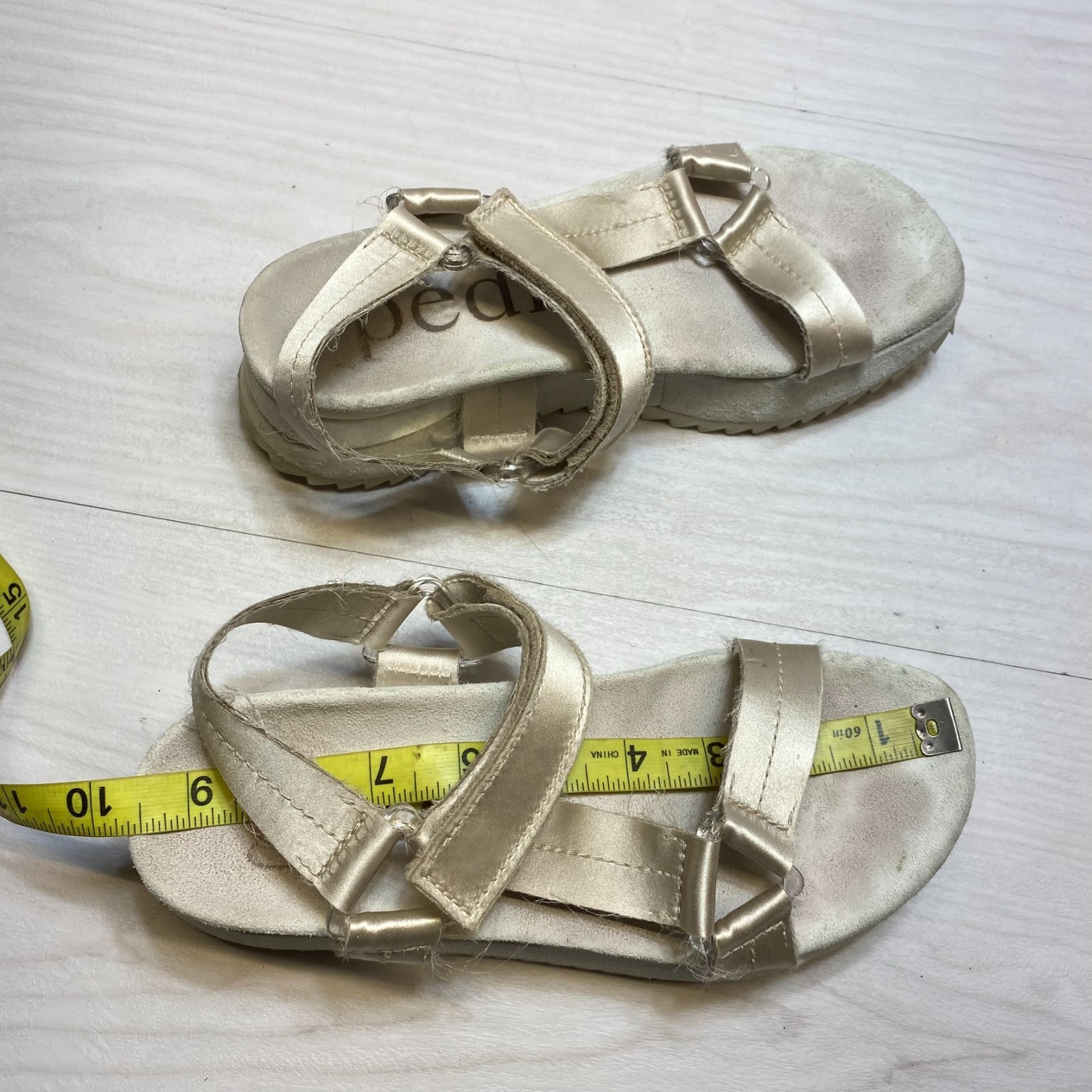 Pedro Garcia Mar Platform Sandals Women’s Size 6.5 Satin Outdoor Comfort