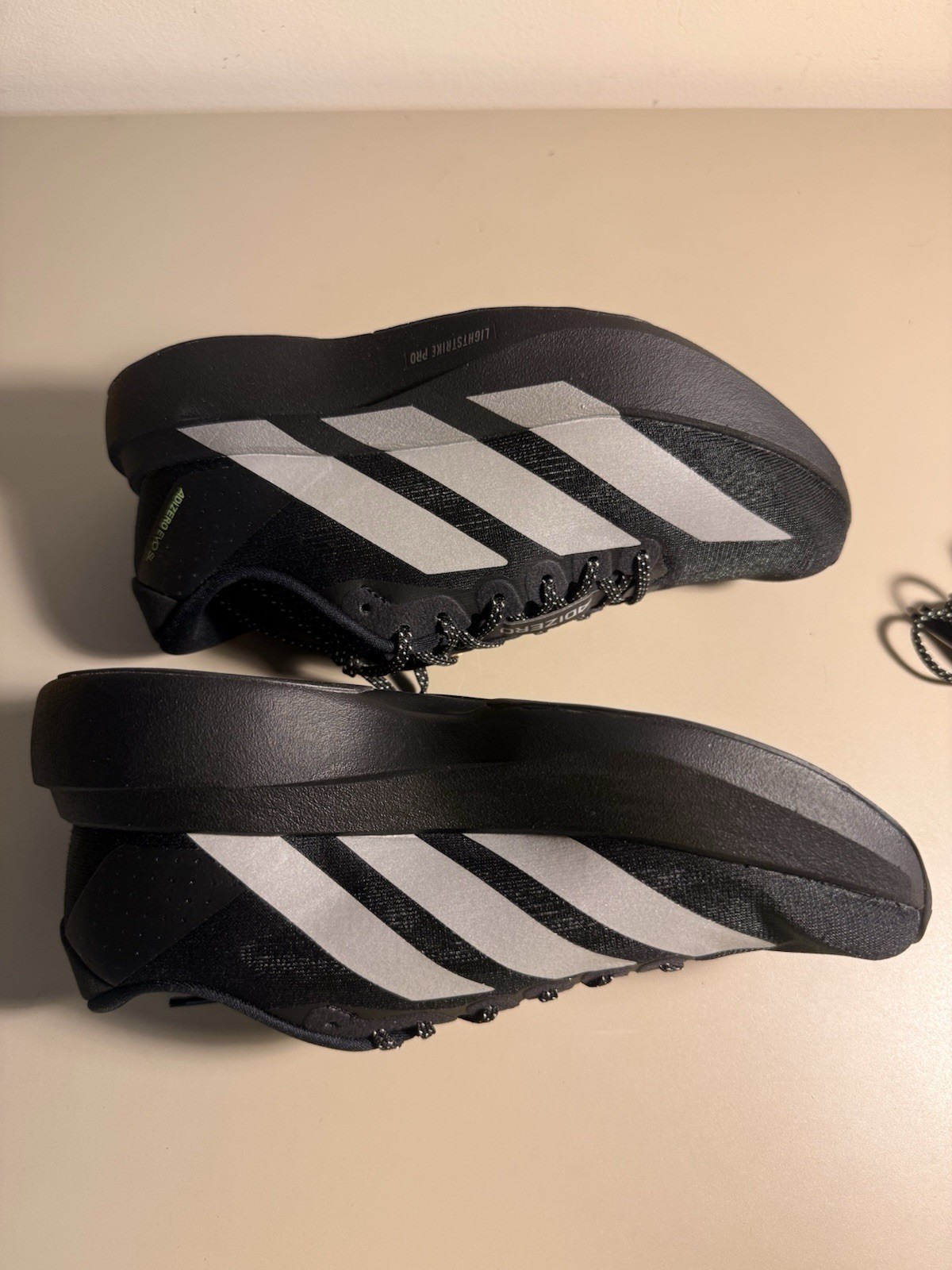 Adidas Adizero Evo SL J Running Shoes 4Y Womens 5.5 Black KK3653 New Box