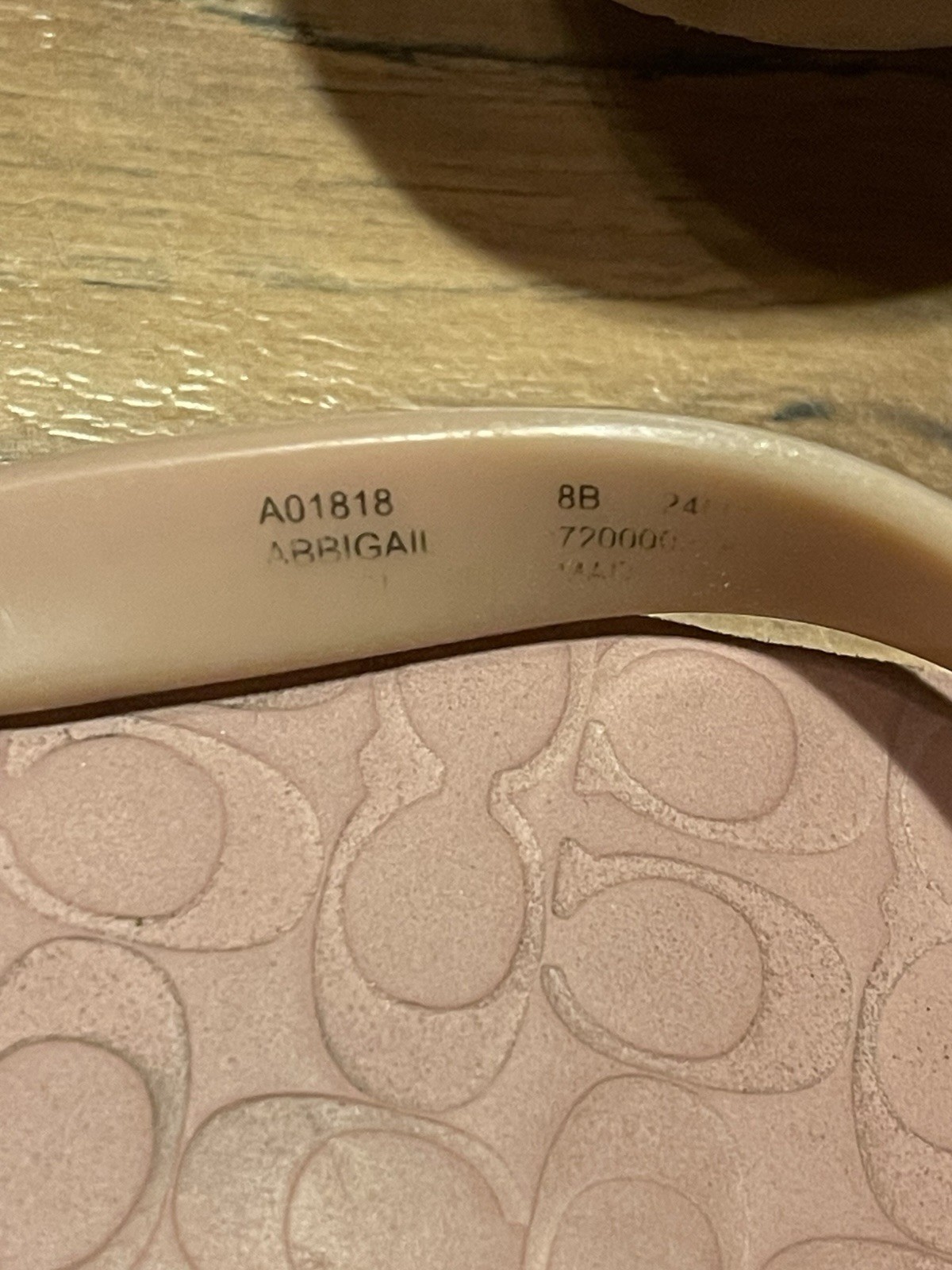 COACH Pink Abbigail Flip Flops Thong Sandals Women’s Size 8B