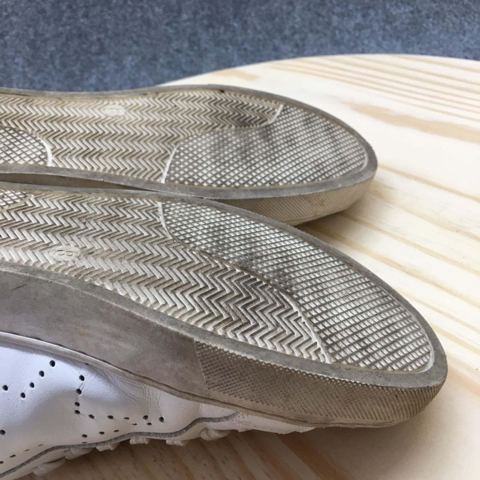 Steve Madden Sneaker Womens 8M White Rezume Round Toe Laced Up Casual Leather
