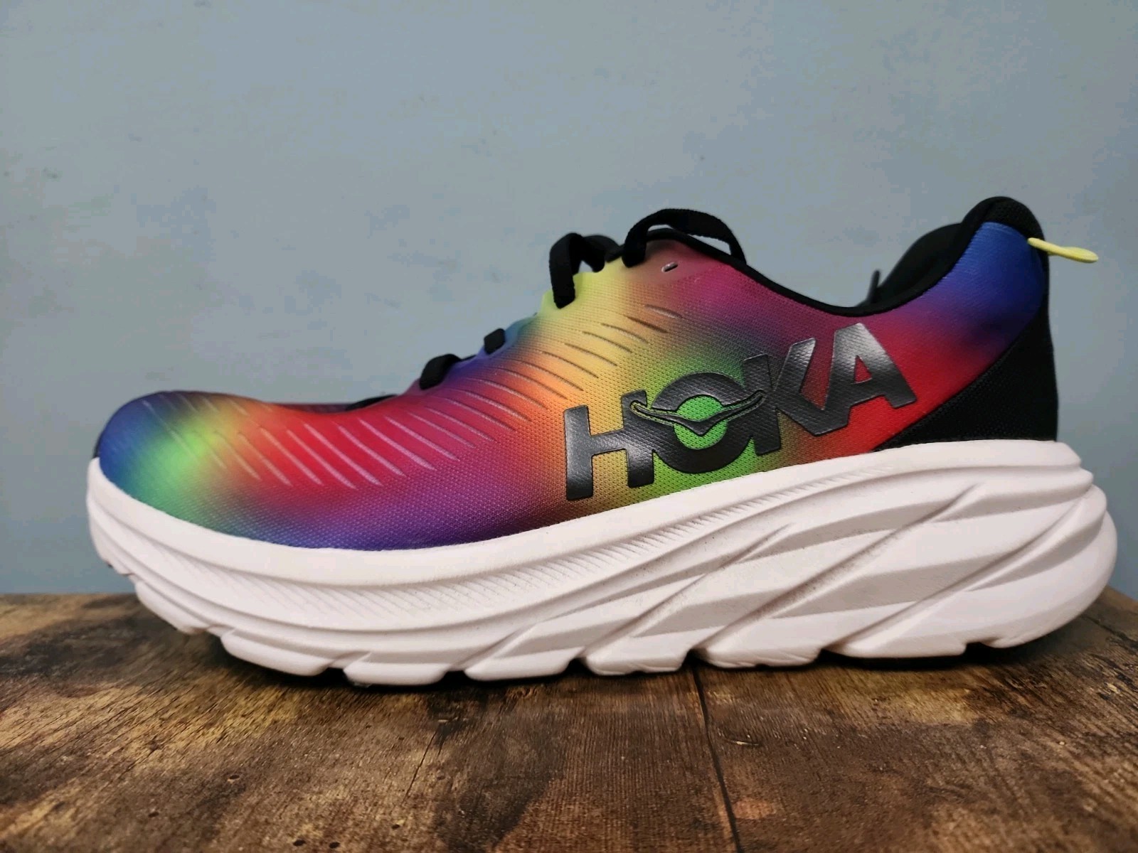 Hoka Rincon 3 Women’s 10 B, M9, Rainbow Running Shoes Lightweight Athletic VGUC
