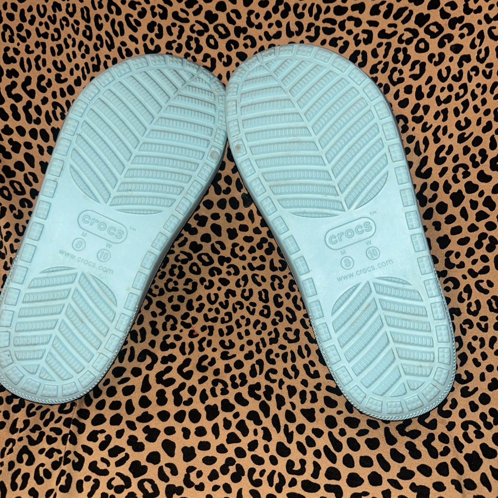 Crocs Slides Women’s 10 Men’s 8 Fleece Lined Lightweight Slip-on Sandals Jibbit