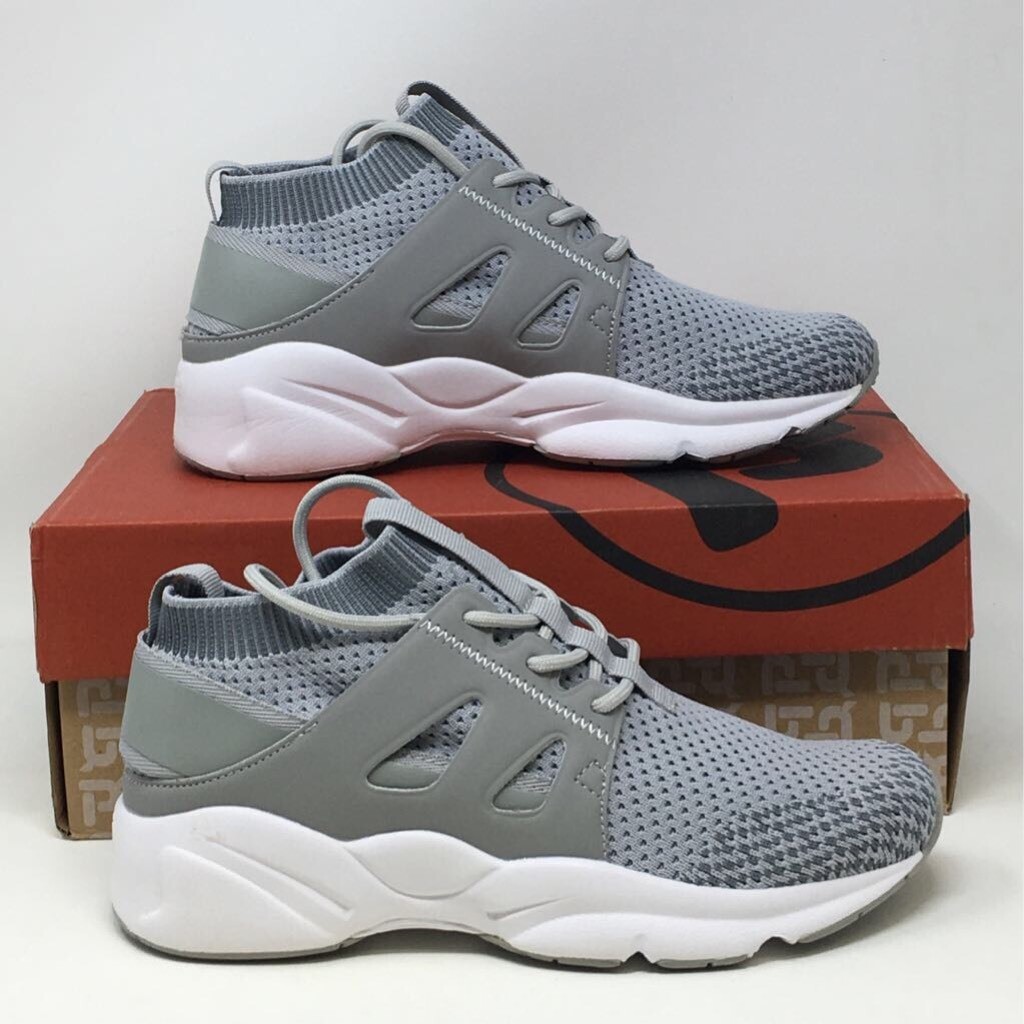 Propet Womens Stability Strider Walking Shoes Gray WAA042M Lace Up Knit 6.5M New
