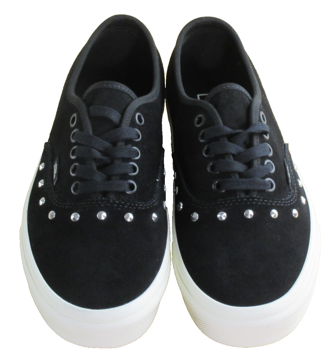 Vans Authentic Women’s Spikes Black White Suede lace up shoes Size 7 NIB