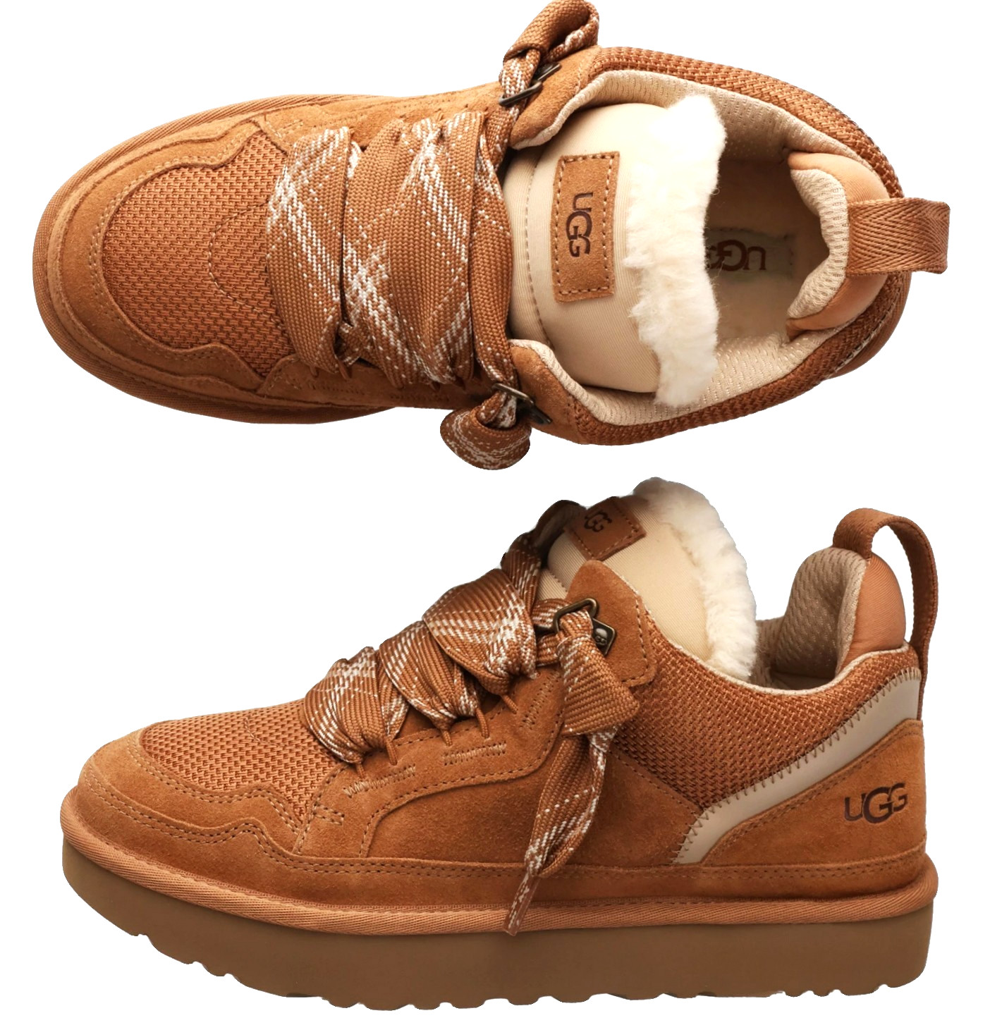 100% UGG Lowmel Chestnut Suede Mesh Sneakers Women’s sizes 6 7 8 9 10 NEW in Box