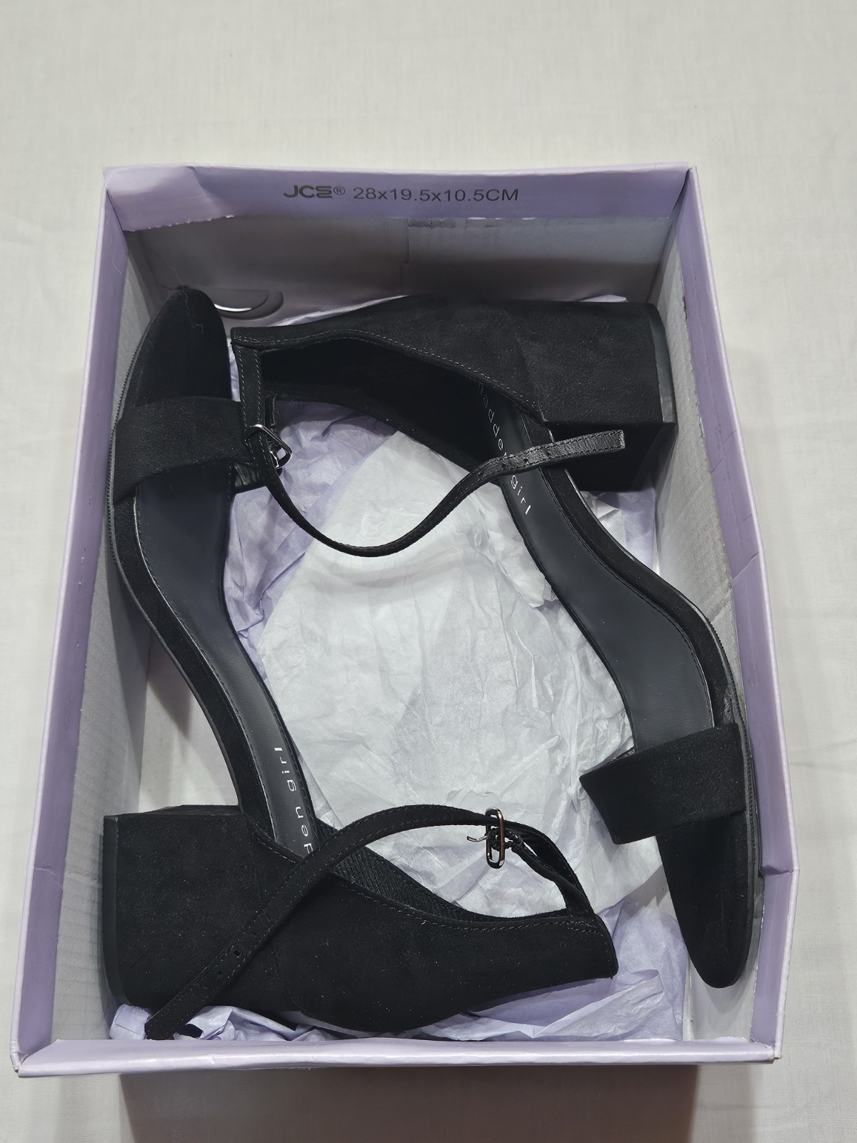 madden girl Ileana Women’s Black Dress Sandals Size 8 And A Half With 2inch Heel