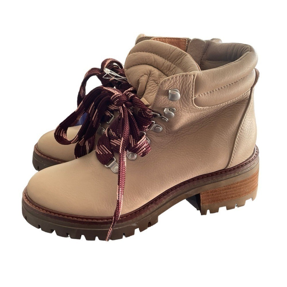 gentle souls Kenneth Cole Brooklyn 2.1 Combat Boots 8 Cream