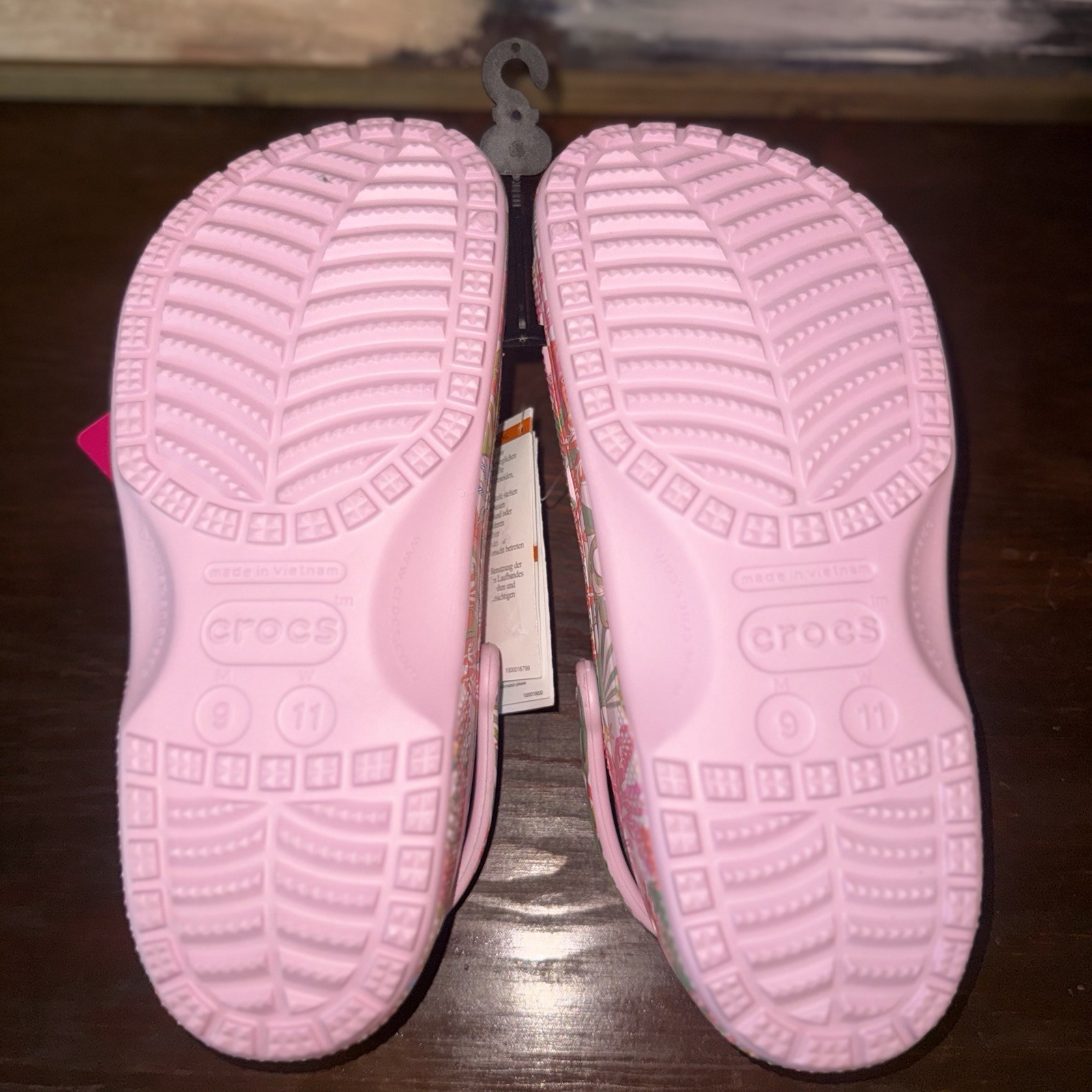 Vera Bradley Crocs Classic Rain Forest Canopy Pink Clog Ballet Pink Women’s 11