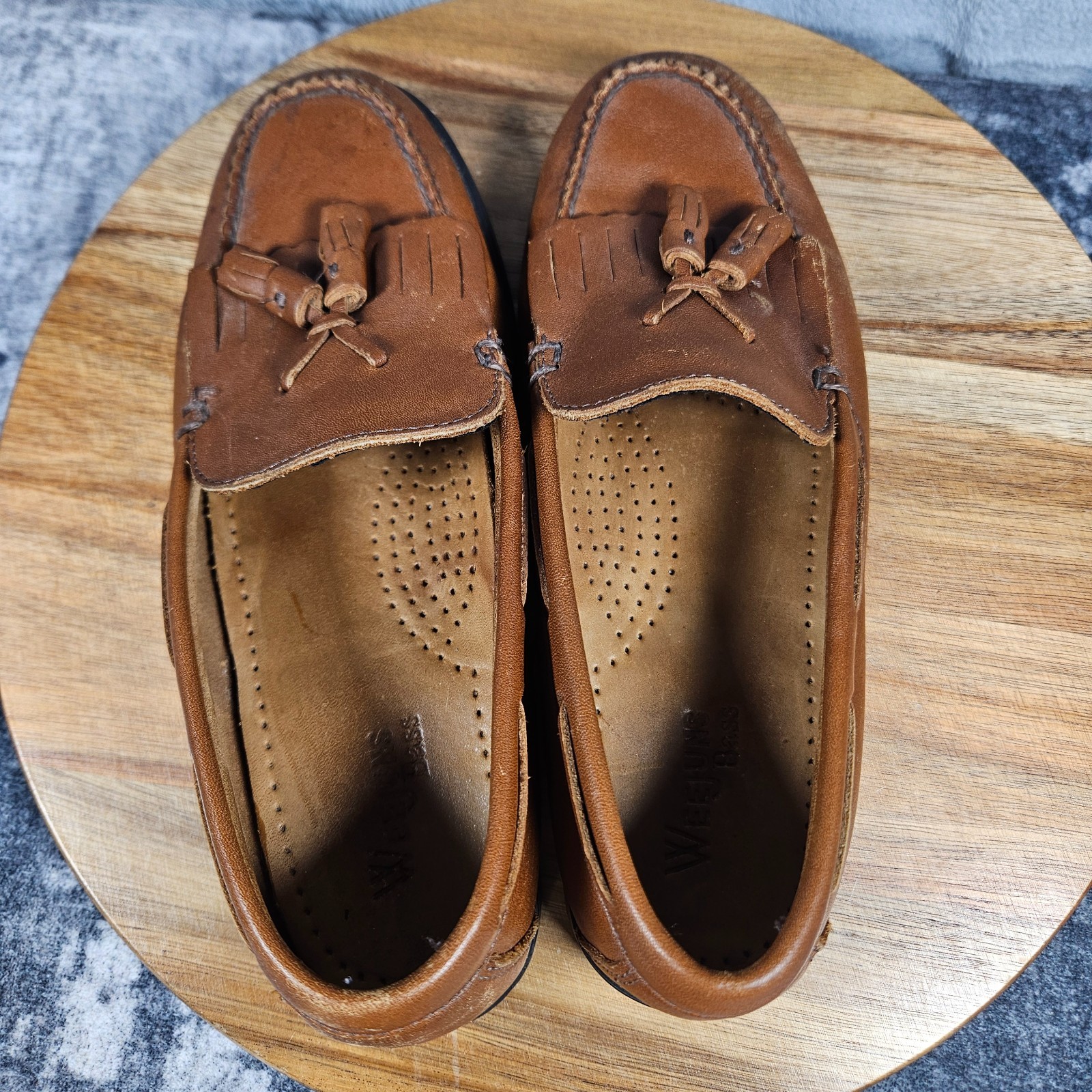 GH Bass Weejuns Marietta II Loafer Women Size 7 Brown Leather Tassel Kiltie Shoe