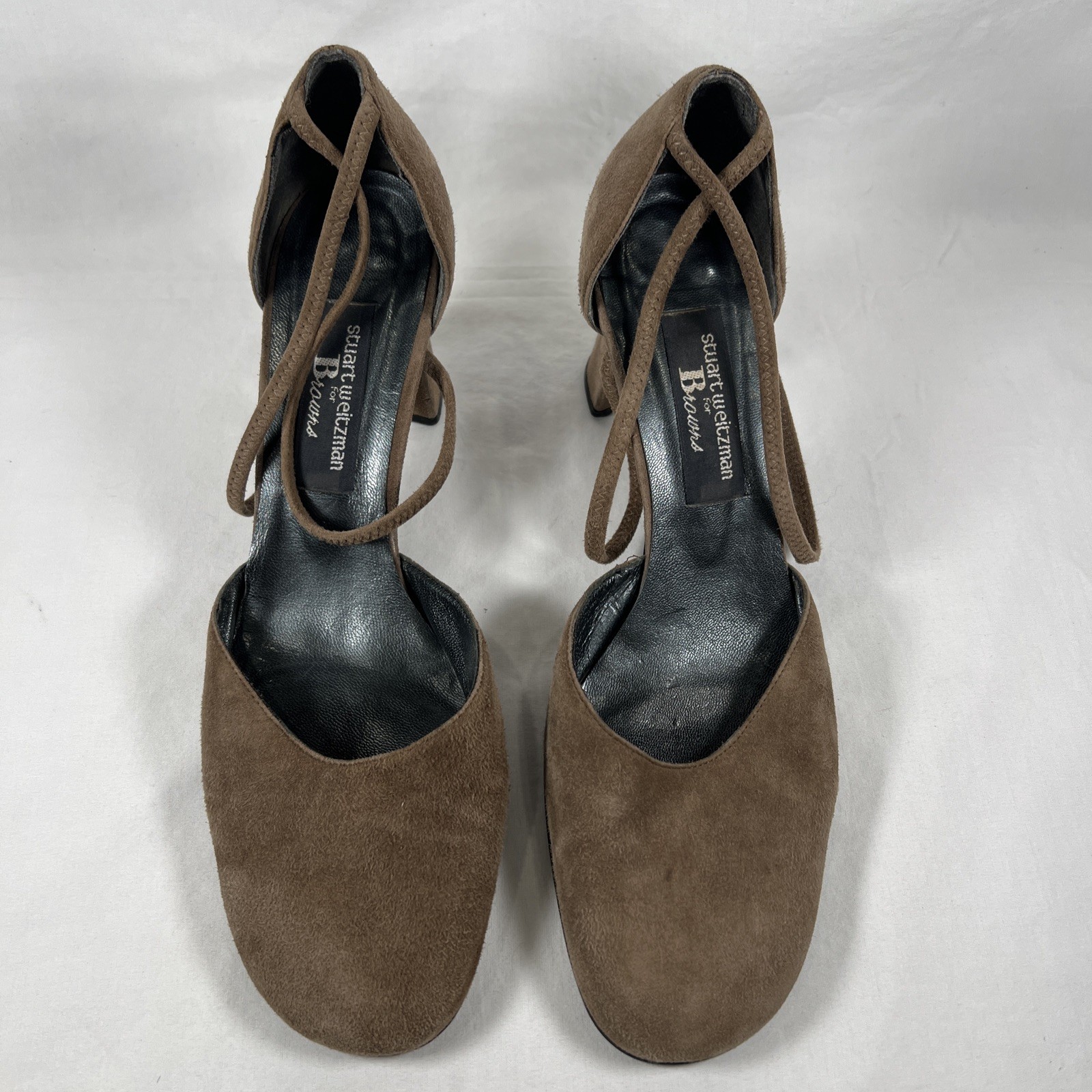 Stuart Weitzman for Brown’s Vintage Pumps Suede Classic Designer Heels Sz.9B