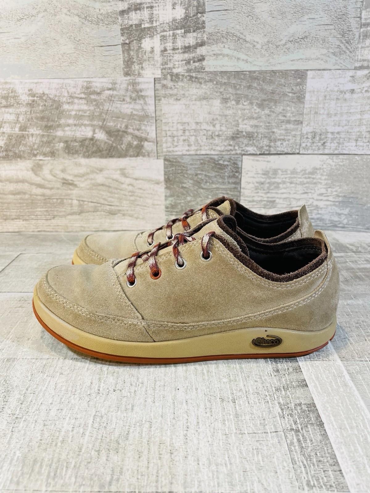 CHACO Velleda Incense Beige Suede Comfort Sneaker J103156 Women US 6