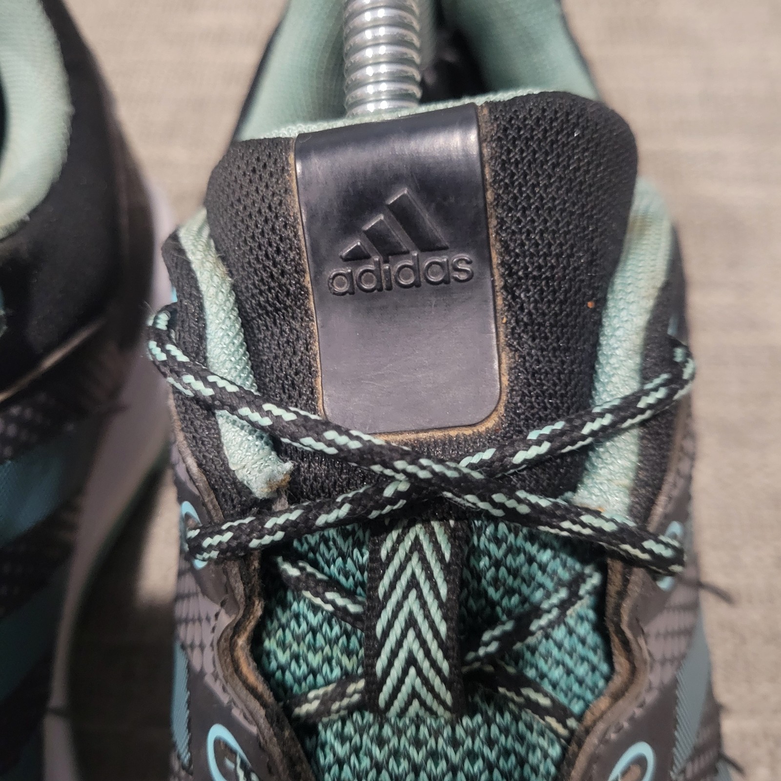 Adidas Womens Galaxy Trail S76976 Black Green Running Shoes Sneakers Size 10