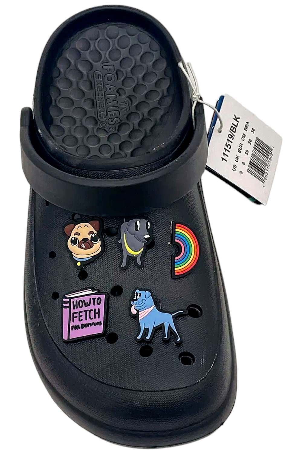 Skechers Women’s Foamies Clogs Pup Celebration Black