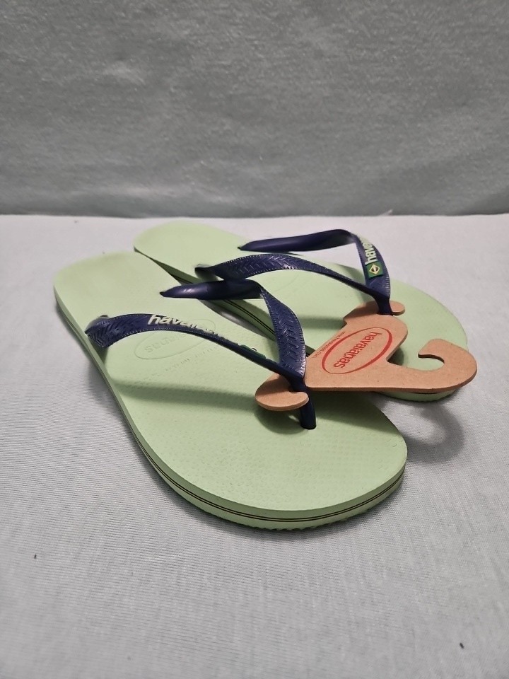 Authentic Havaianas Light Green Flip Flops/slipper 41-42USA 11/12W Brazil