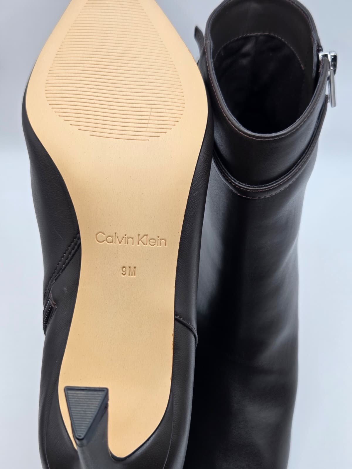 Calvin Klein ALENNA2 , Women’s Dark Brown Ankle Boots Size 9M New With Box