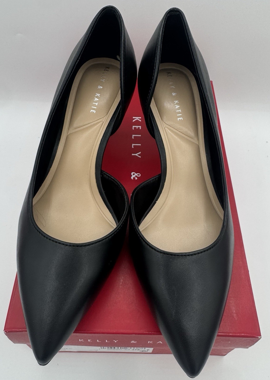 Women’s Mid Heel Black Kelly and Katie Shoes Size 7