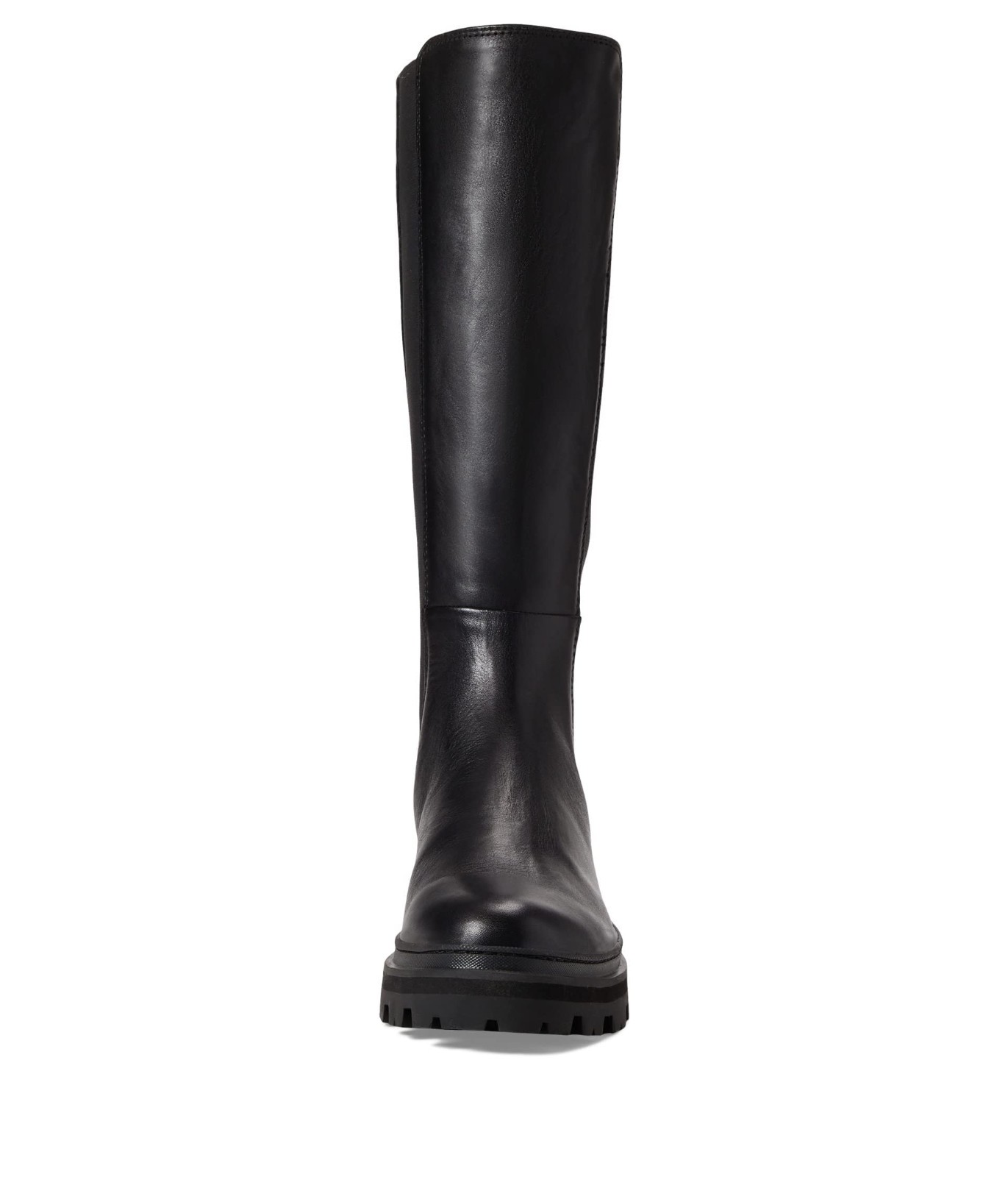 New Madewell Porter Tall Boot Extended Leather Lugged Block Heel Black 9.5 M