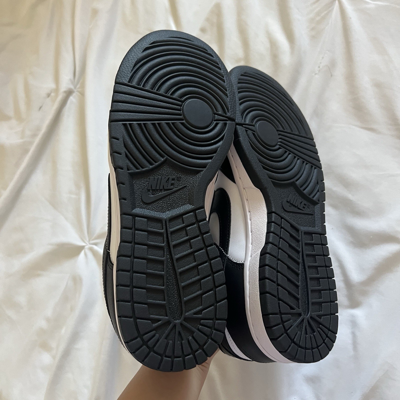 Size 9.5 – Nike Dunk Low Black White Womens