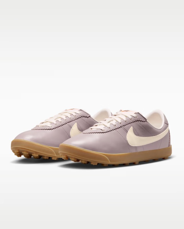 W Nike Astrograbber Leather Light Violet Ore Gum Yellow Chalk II1259-201 Women