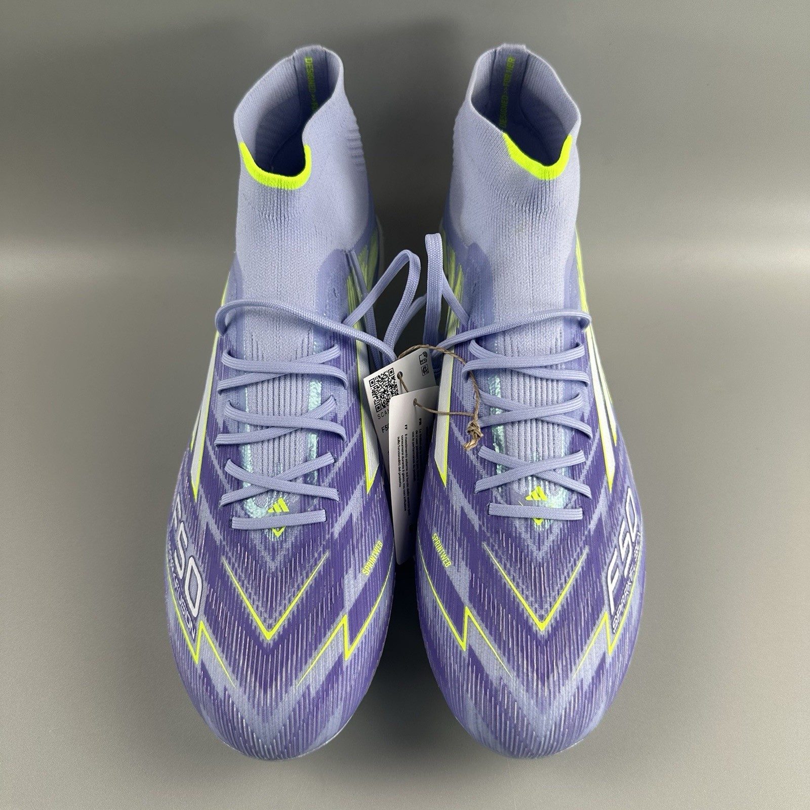 Adidas F50 Sparkfusion Elite Mid FG AG Soccer Cleats Women Size 9.5 Purple NEW