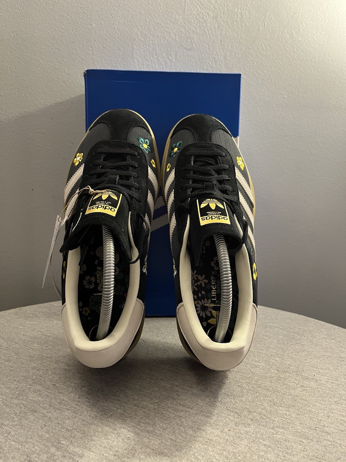 Adidas x Liberty London Gazelle Bold ‘Black Floral’ Women’s Show Size 7 IH1922