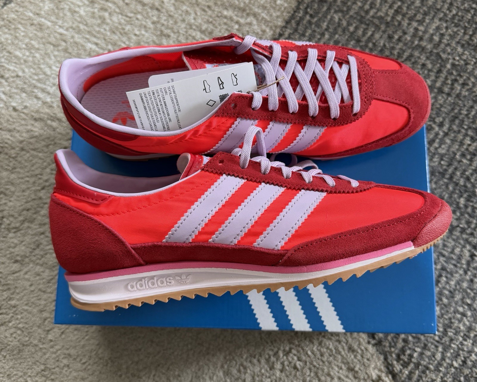 Women’s adidas SL72 OG Solar Red JH7392 Size 7.5 NIB