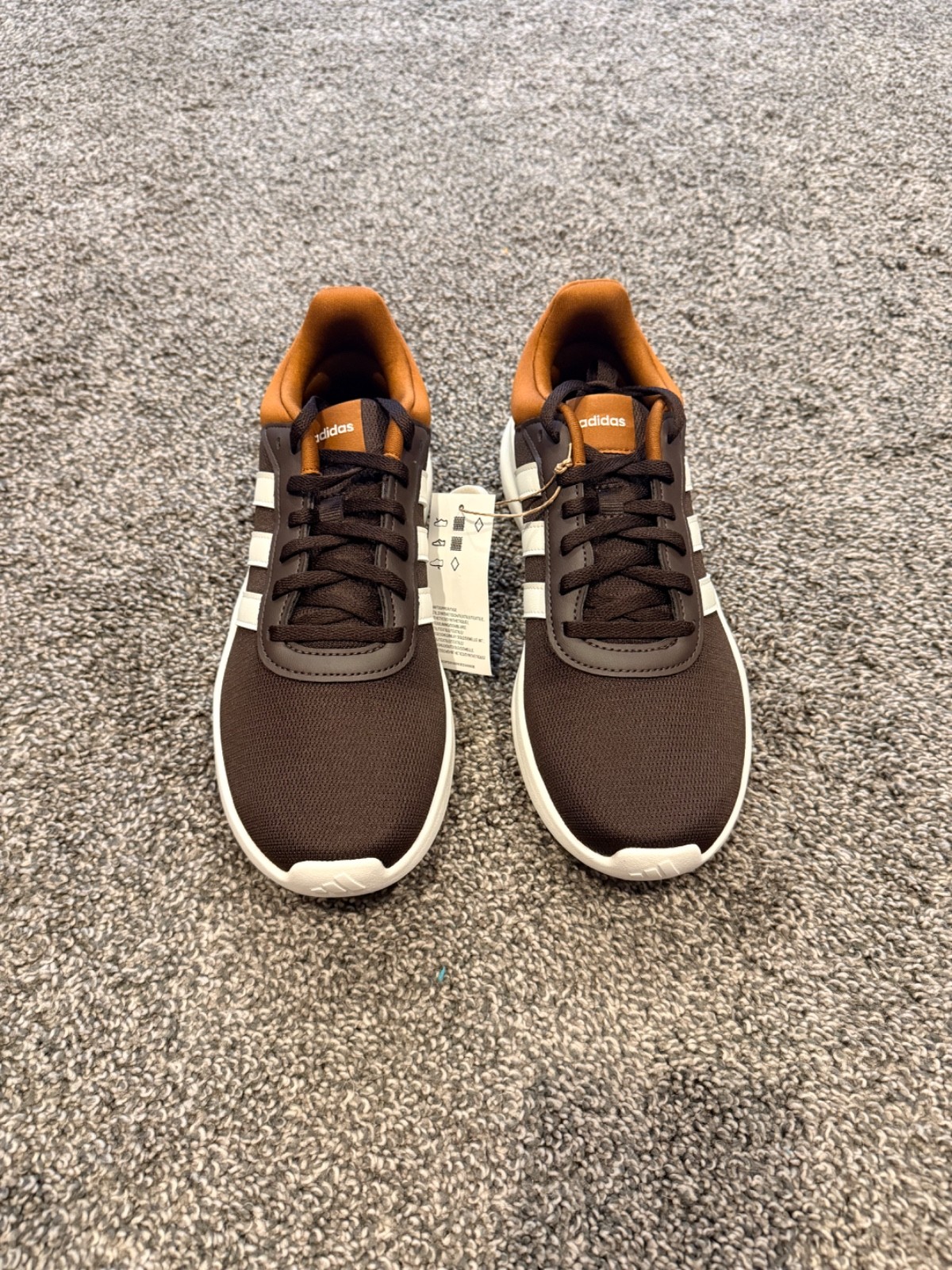 NEW – Size 7M/8W – Adidas Lite Racer 4.0 Brown Sneakers – JR7192