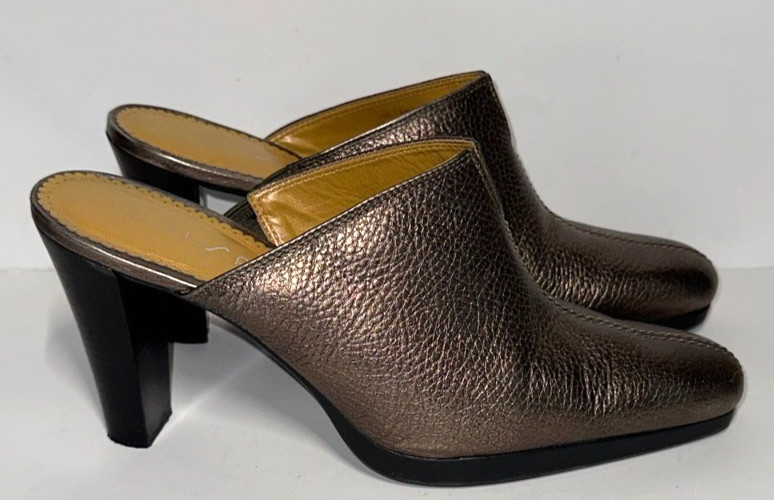Unisa Sultana Genuine Leather Upper size 7.5 B made in Brazil 3.5″ block heel