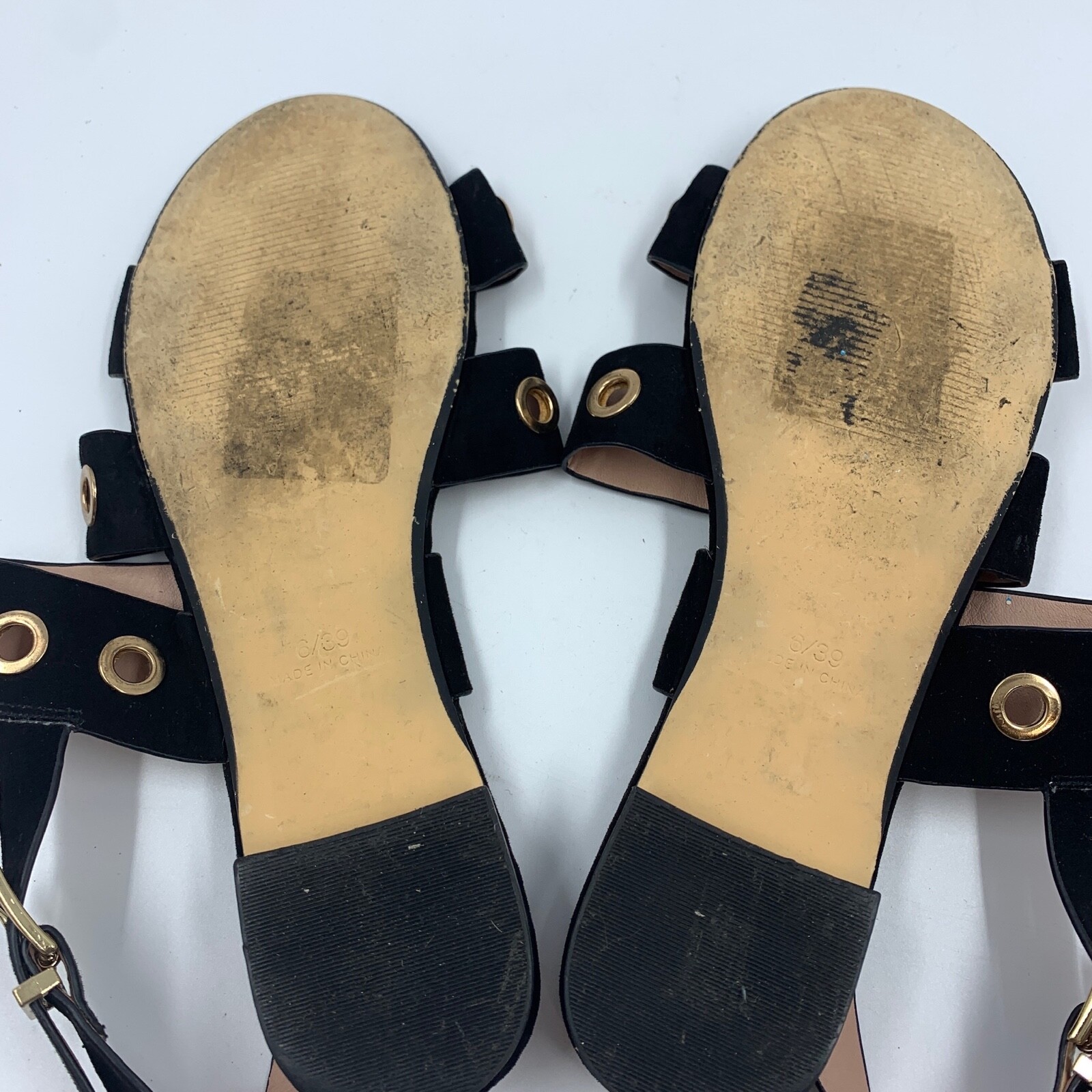 Topshop Womens 6 Strappy Sandals Festival Grunge Whimsy Goth Moto Grommets