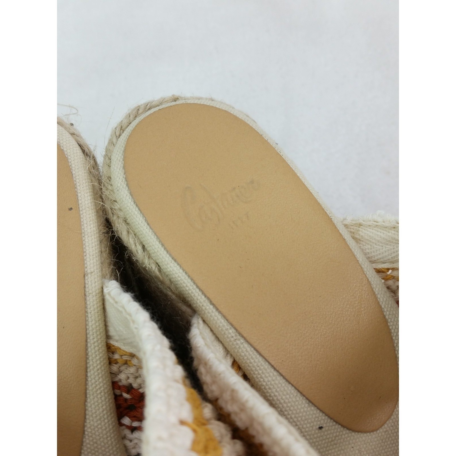Castañer Elegant Cream Espadrille Wedge Sandals EU 39 US 7.5 Castaner Shoes