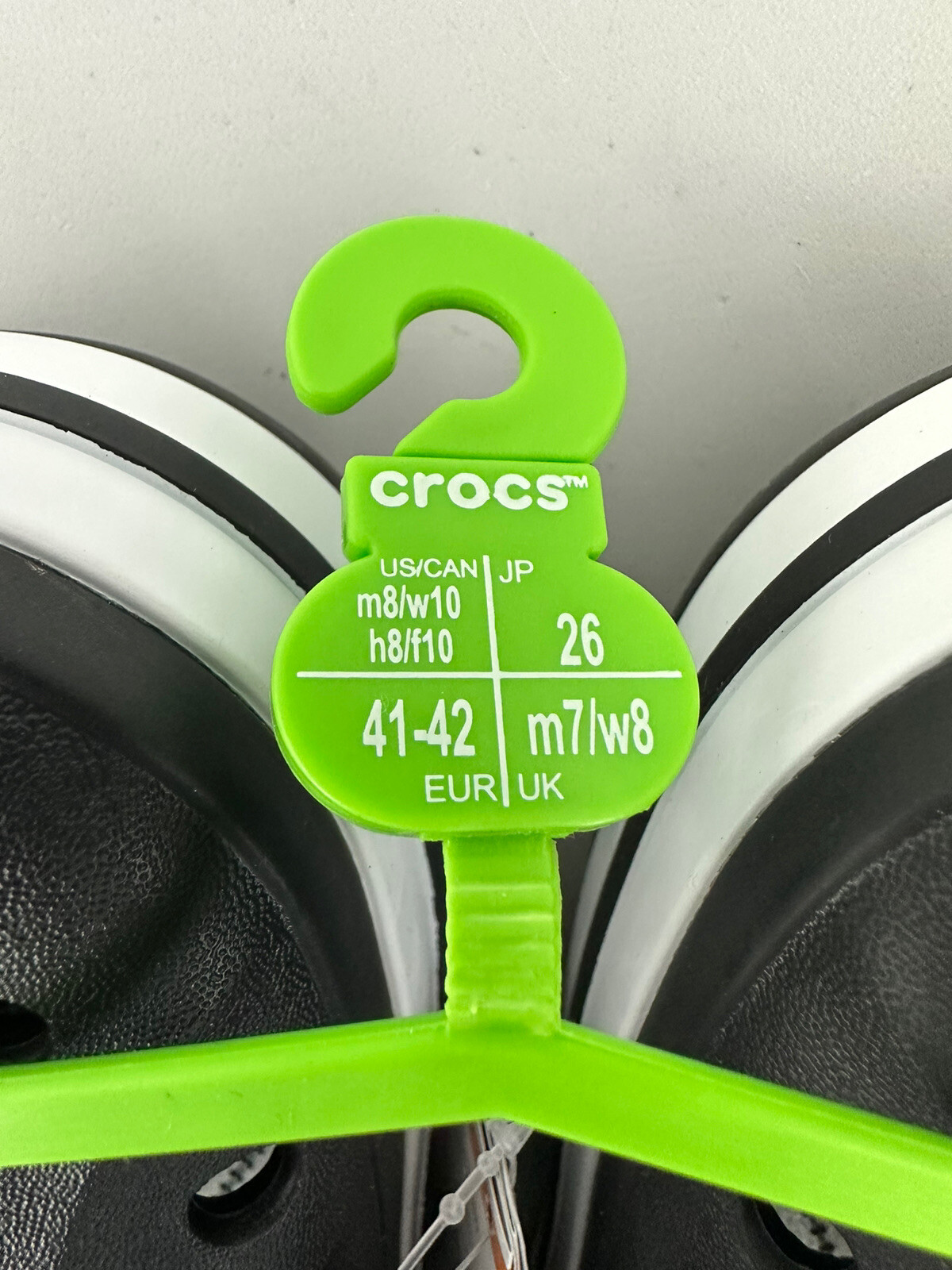 Crocs Bayaband Clog Unisex Women’s US Size 10 Black & White 205089-066 NWT