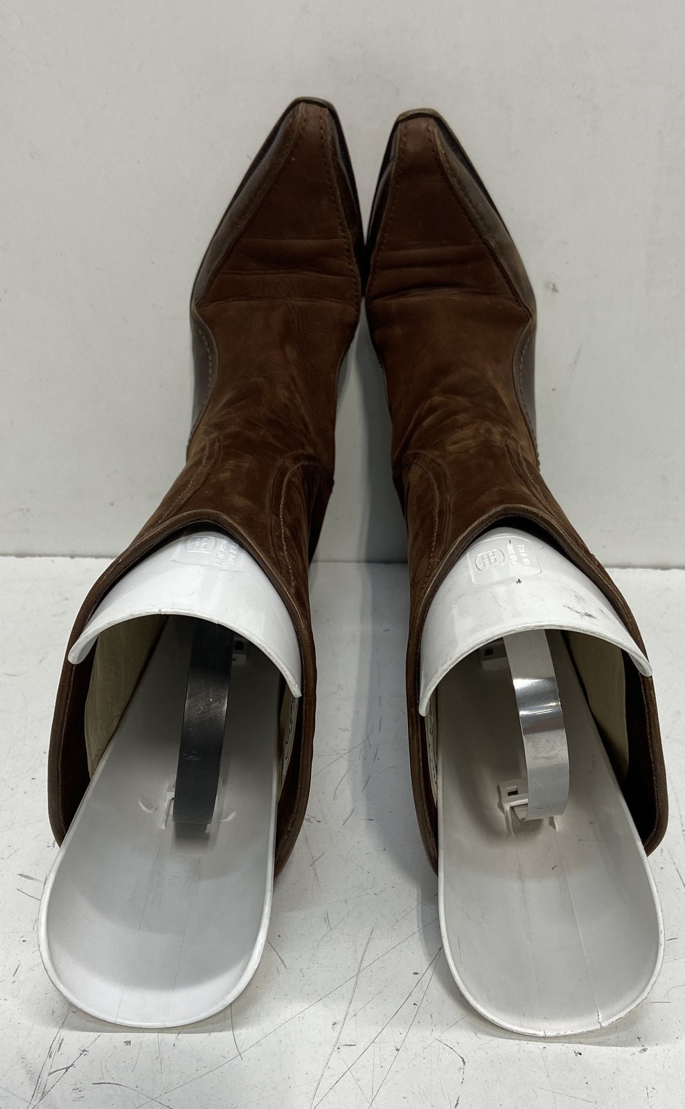 Via Spiga Brown Suede Leather Pointed Toe Knee High Boots Size 7.5