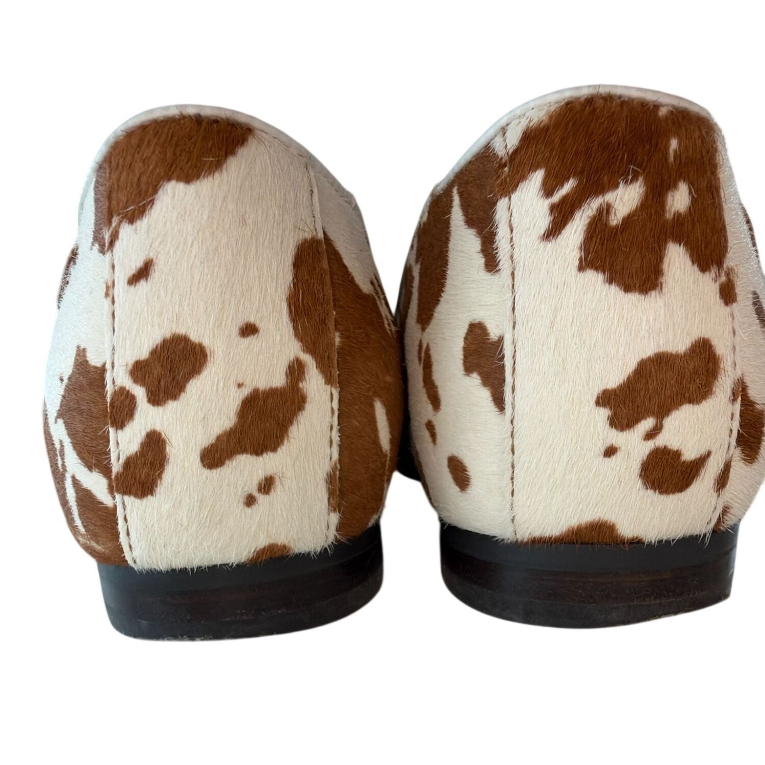 Vionic Cow Print Hair-On Upper Slip-On Loafers W 7.5