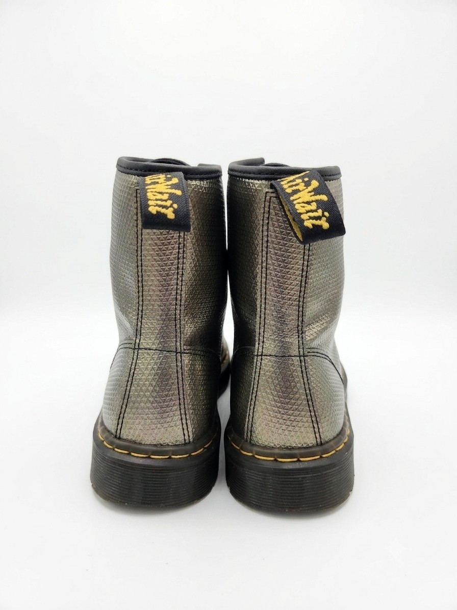 dr martens zavala boots Metallic