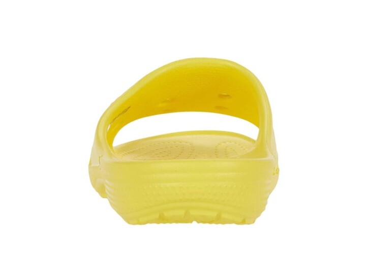 Crocs Men and Women’s Coast Slide Lemon White Standard Fit