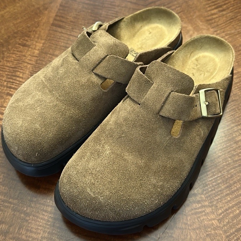 BIRKENSTOCK Papillo Boston Chunky Dark Tea/Brown SIZE 41 10-10.5 Women 8-8.5 Men