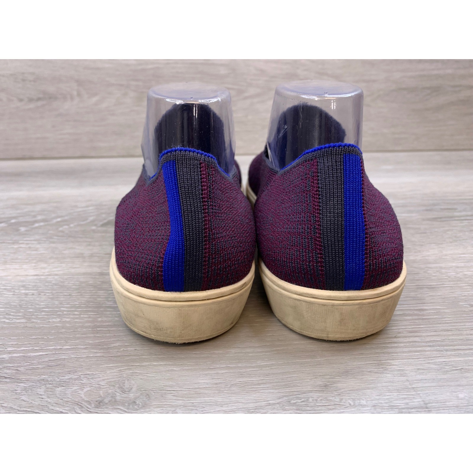 Rothys Women’s Sneakers Plum Purple 11.5 Blue Knit Slip On Casual Comfort Shoes