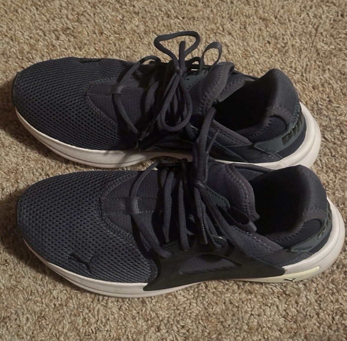 PUMA Navy blue Mesh Low Top Lace Up Men’s Athletic Sneakers