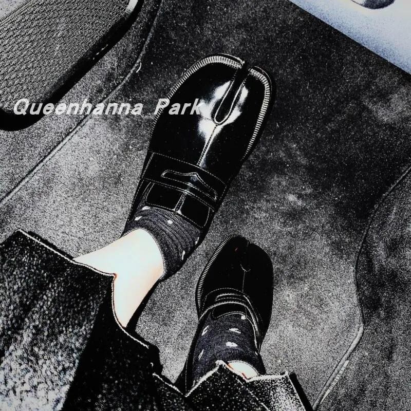 2026 Flat Moccasins Round Split Toe Shallow Slip On Slingback Mules Leather Shoe