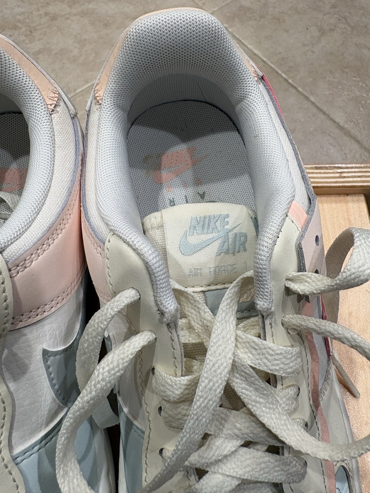 Nike Air Force 1 Shadow Coconut Milk Crimson Tint Women’s Sneakers sz 8.5