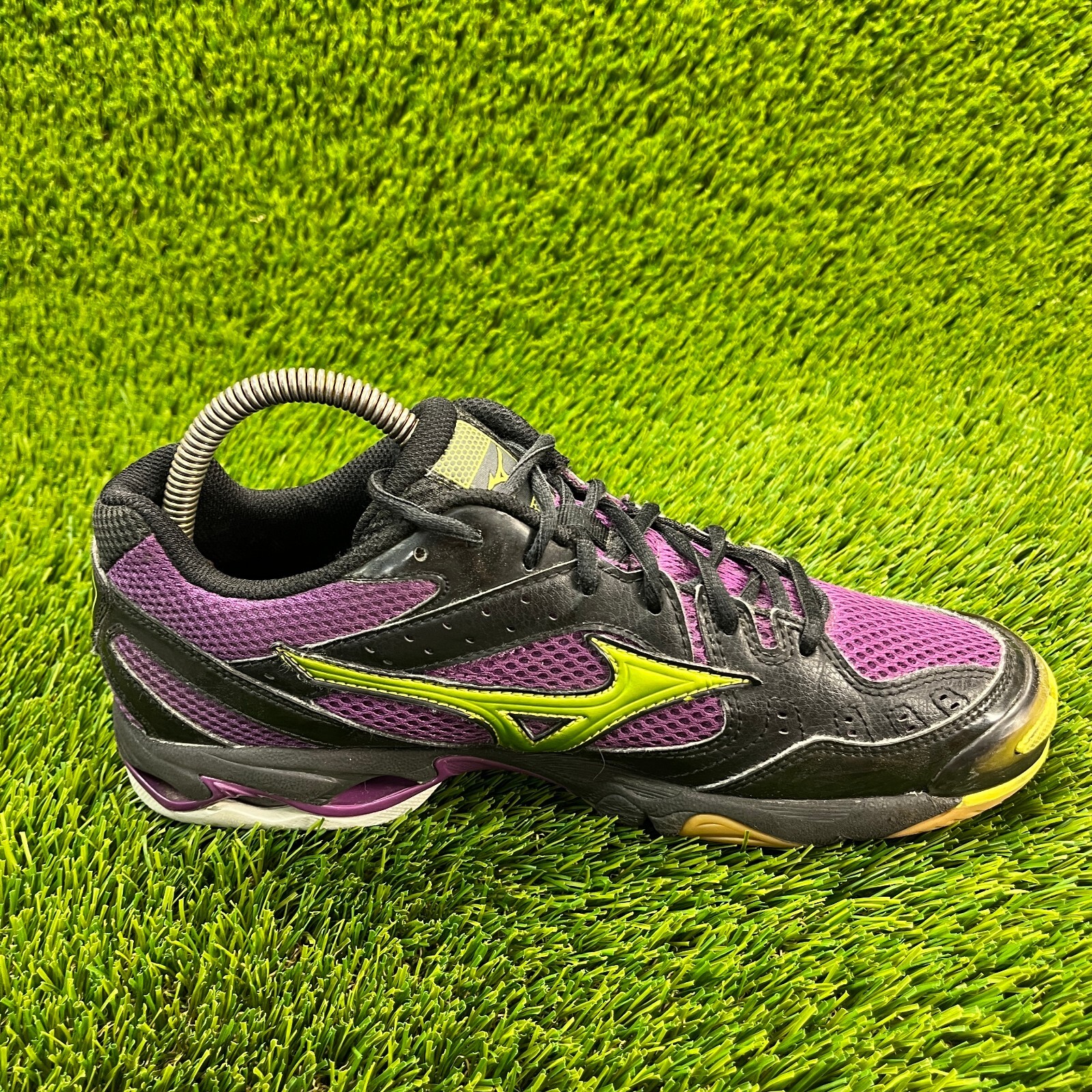 Mizuno Wave Bolt 2 Womens Size 9 Purple Black Volleyball Running Shoes Sneakers