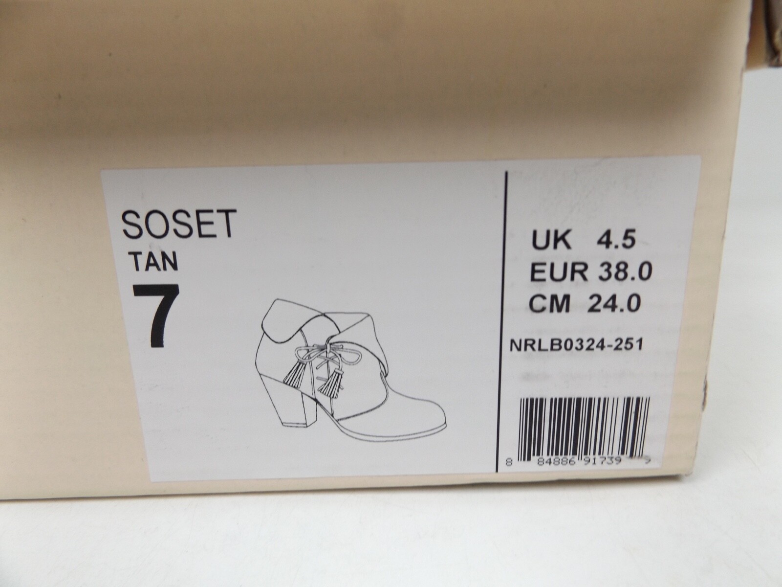 Not Rated Women’s SOSET Ankle Fashion Bootie, Size 7.0 M, US, Tan, NEW, 21356