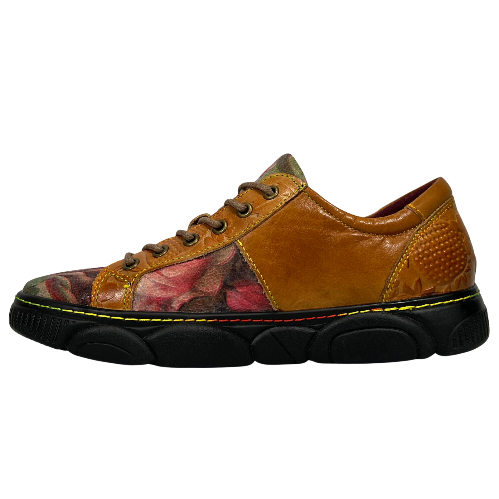 L’Artiste By Spring Step Women’s Danli Bloom Fashion Leather Sneakers Size EU 37