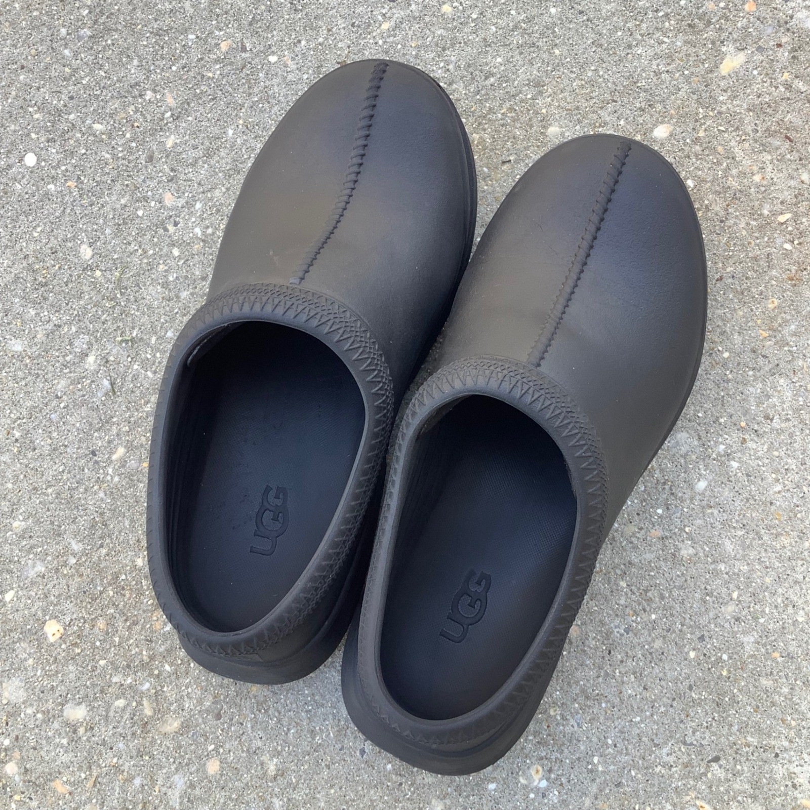 UGG Tasman Regen Clogs Black Water Resistant EVA Slip On W 9 Shoes 1144055